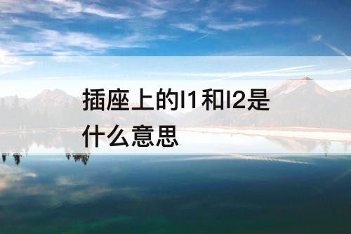 插座上的l1和l2是什么意思