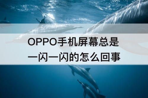 OPPO手机屏幕总是一闪一闪的怎么回事