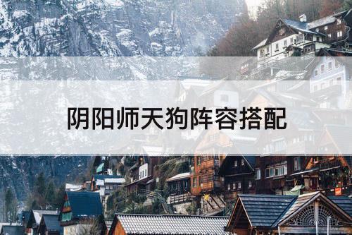 阴阳师天狗阵容搭配