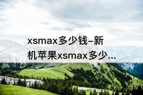 xsmax多少钱-新机苹果xsmax多少钱