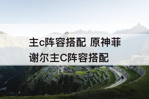 主c阵容搭配 原神菲谢尔主C阵容搭配