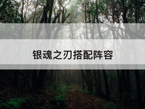 银魂之刃搭配阵容