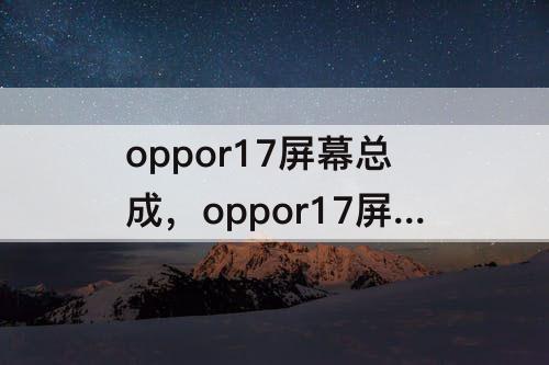 oppor17屏幕总成，oppor17屏幕总成 原装图片