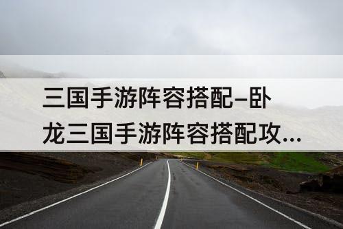 三国手游阵容搭配-卧龙三国手游阵容搭配攻略