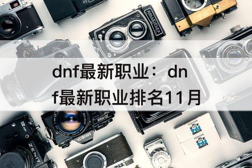 dnf最新职业：dnf最新职业排名11月