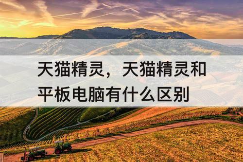 天猫精灵，天猫精灵和平板电脑有什么区别