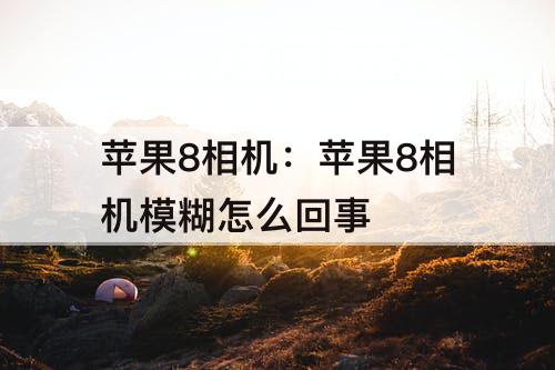 苹果8相机：苹果8相机模糊怎么回事