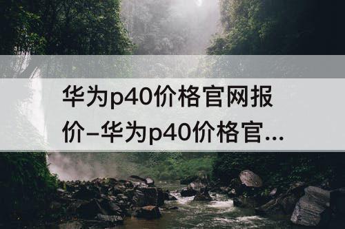 华为p40价格官网报价-华为p40价格官网报价6+128