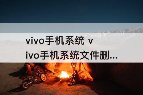 vivo手机系统 vivo手机系统文件删了有影响吗