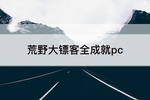 荒野大镖客全成就pc