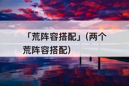 「荒阵容搭配」(两个荒阵容搭配)