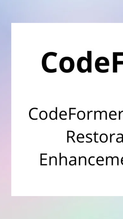 codeformer安卓版中文  v1.9图1